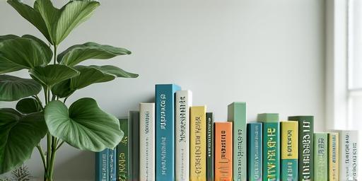 Collection of environmental and sustainability-focused books