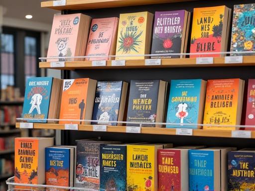 Display of trending indie and self-published books