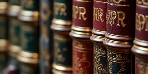 Rare book collection featuring first editions and collectible volumes